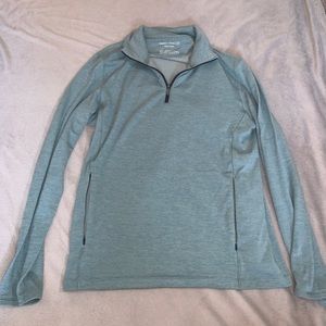 Outdoor Voices Teal Quarter-Zip Pullover